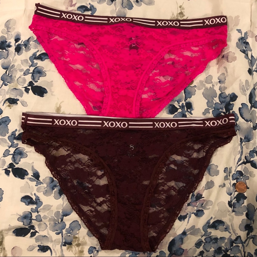 💗XOXO Cute Lace Panties Pair NEW